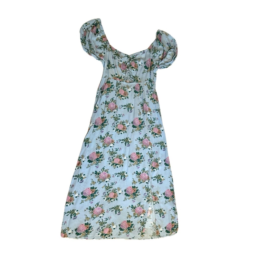 SO slim fitting floral maxi dress